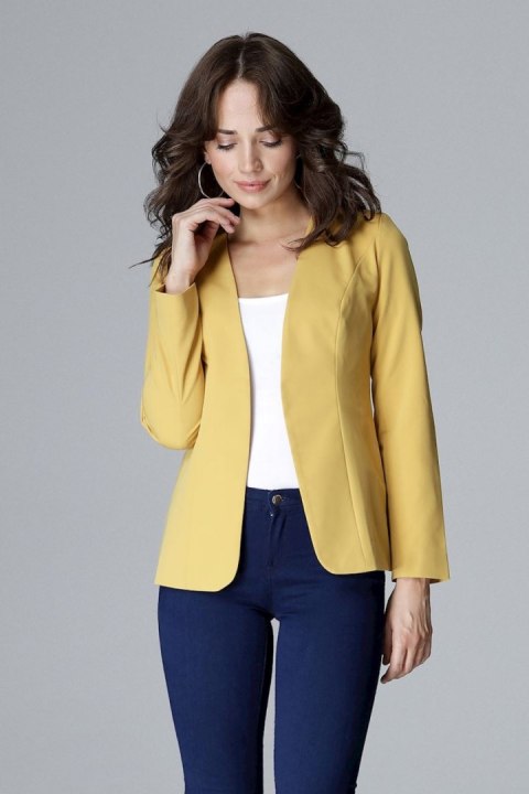 Żakiet Model L005 Yellow - Lenitif Żakiet Model L005 Yellow - Lenitif