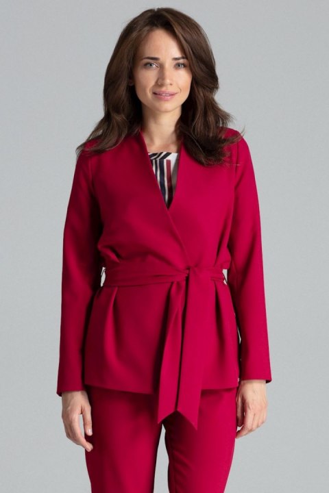 Żakiet Model L061 Bordo - Lenitif Żakiet Model L061 Bordo - Lenitif