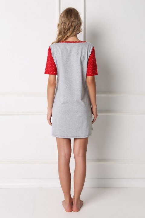 Koszulka nocna Koszula Nocna Model Cookie Grey - Aruelle Koszulka nocna Koszula Nocna Model Cookie Grey - Aruelle