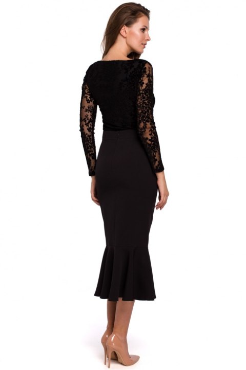 Spódnica Model K025 Black - Makover Spódnica Model K025 Black - Makover