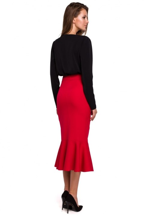 Spódnica Model K025 Red - Makover Spódnica Model K025 Red - Makover