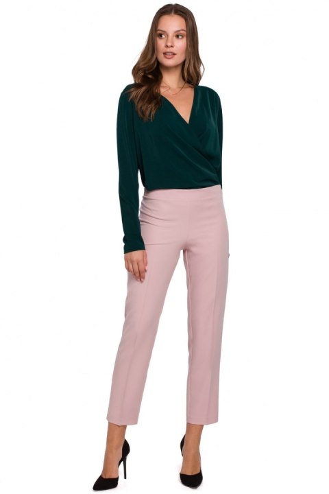 Spodnie Damskie Model K035 Dirty Pink - Makover Spodnie Damskie Model K035 Dirty Pink - Makover