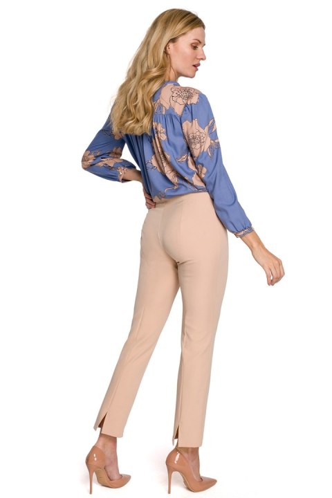 Spodnie Damskie Model K093 Beige - Makover Spodnie Damskie Model K093 Beige - Makover