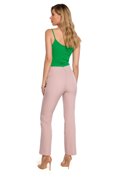 Spodnie Damskie Model K142 Dirty Pink - Makover Spodnie Damskie Model K142 Dirty Pink - Makover