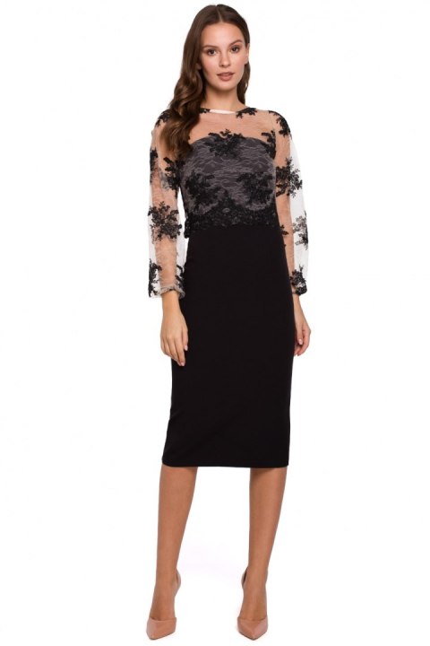 Sukienka Model K013 Black - Makover Sukienka Model K013 Black - Makover