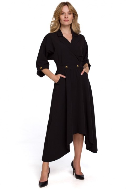 Sukienka Model K086 Black - Makover Sukienka Model K086 Black - Makover