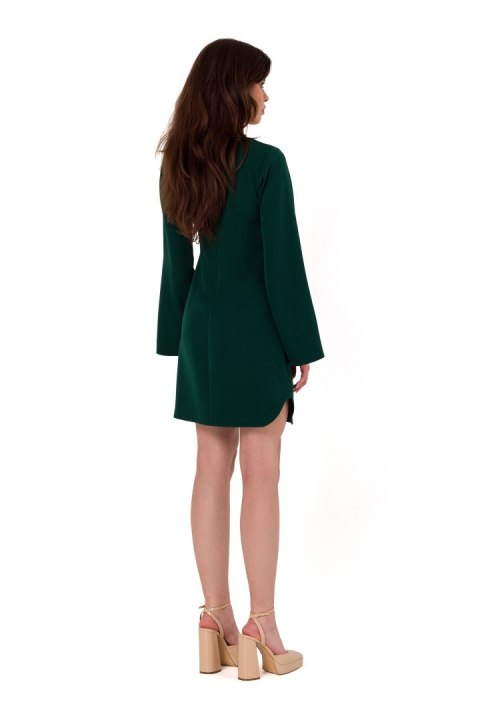 Sukienka Model K181 Bottle Green - Makover Sukienka Model K181 Bottle Green - Makover