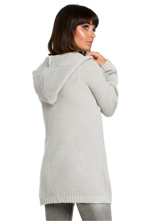 Sweter Damski Model BK002 Grey - BE Knit Sweter Damski Model BK002 Grey - BE Knit