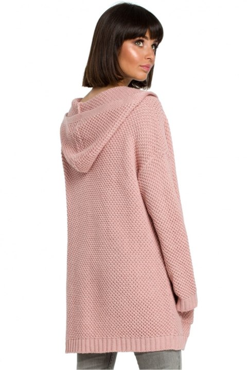 Sweter Damski Model BK002 Pink - BE Knit Sweter Damski Model BK002 Pink - BE Knit