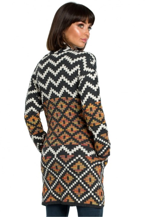 Sweter Damski Model BK007 Model 1 Multicolor - BE Knit Sweter Damski Model BK007 Model 1 Multicolor - BE Knit