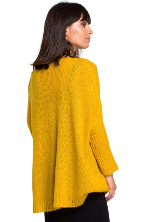 Sweter Damski Model BK018 Honey - BE Knit Sweter Damski Model BK018 Honey - BE Knit