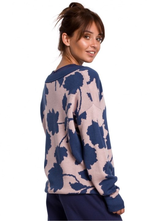Sweter Damski Model BK056 Model 2 - BE Knit Sweter Damski Model BK056 Model 2 - BE Knit