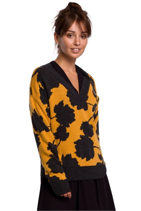 Sweter Damski Model BK056 Model 3 - BE Knit Sweter Damski Model BK056 Model 3 - BE Knit