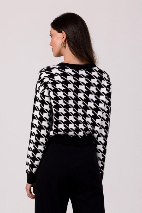 Sweter Damski Model BK104 Black - BE Knit Sweter Damski Model BK104 Black - BE Knit