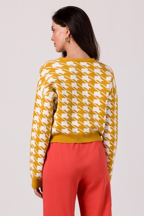 Sweter Damski Model BK104 Honey - BE Knit Sweter Damski Model BK104 Honey - BE Knit