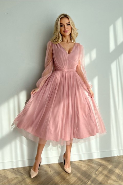 Sukienka Model 269-20 Dirty Pink - Bicotone Sukienka Model 269-20 Dirty Pink - Bicotone