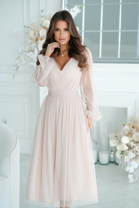 Sukienka Model 269-21 Beige - Bicotone Sukienka Model 269-21 Beige - Bicotone