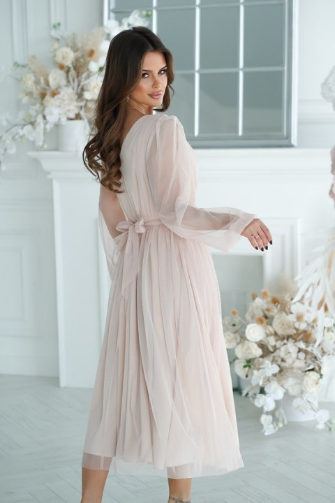 Sukienka Model 269-21 Beige - Bicotone Sukienka Model 269-21 Beige - Bicotone
