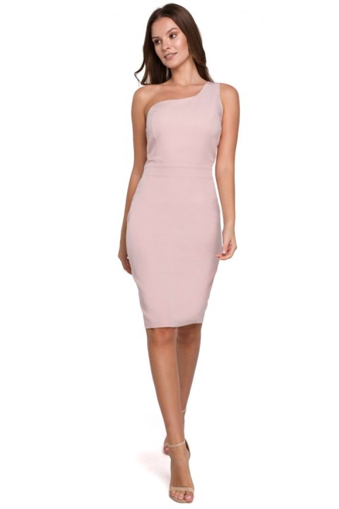 Sukienka Model K003 Dirty Pink - Makover Sukienka Model K003 Dirty Pink - Makover