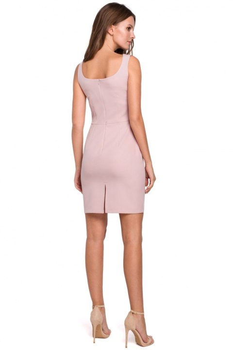Sukienka Model K022 Dirty Pink - Makover Sukienka Model K022 Dirty Pink - Makover