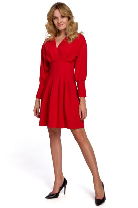 Sukienka Model K087 Red - Makover Sukienka Model K087 Red - Makover