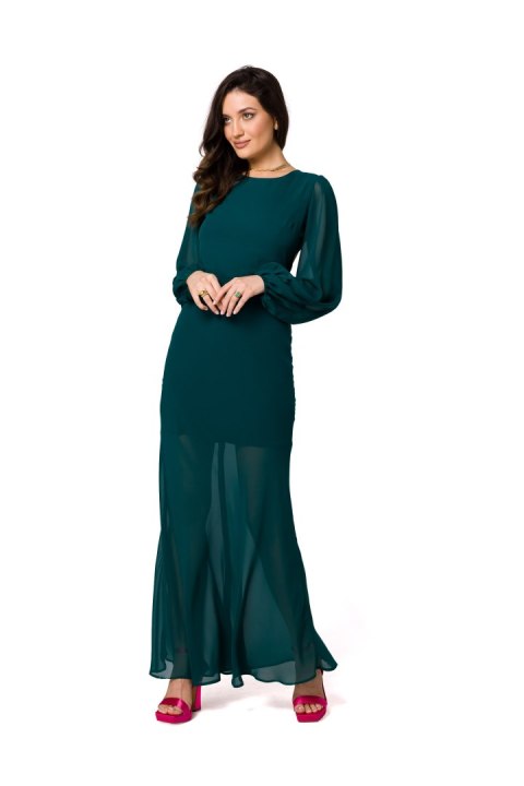 Sukienka Model K166 Green - Makover Sukienka Model K166 Green - Makover