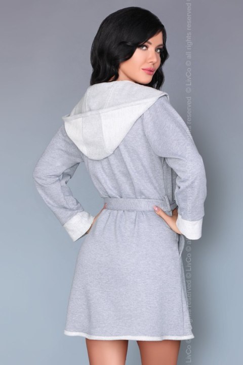 Szlafrok Damski Model Jayanti Grey - Livia Corsetti Fashion Szlafrok Damski Model Jayanti Grey - Livia Corsetti Fashion