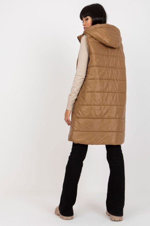 Kamizelka Model TW-KZ-BI-82019.09 Light Brown - Och Bella Kamizelka Model TW-KZ-BI-82019.09 Light Brown - Och Bella