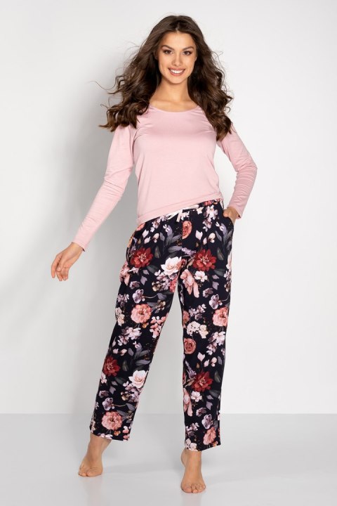 Piżama Damska Model Chance Pink/Navy - Momenti Per Me Piżama Damska Model Chance Pink/Navy - Momenti Per Me