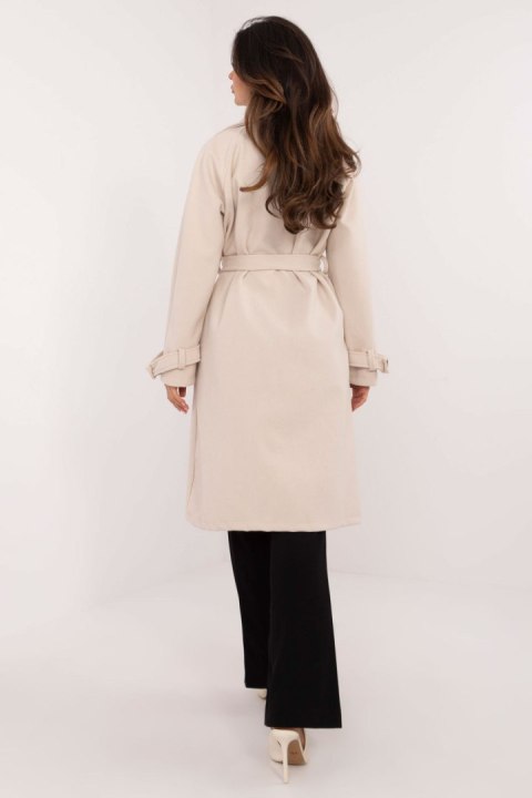 Płaszcz Damski Model TW-PL-BI-2209.71P Light Beige - Och Bella Płaszcz Damski Model TW-PL-BI-2209.71P Light Beige - Och Bella