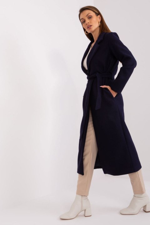 Płaszcz Damski Model TW-PL-BI-5312-1.31 Navy - Och Bella Płaszcz Damski Model TW-PL-BI-5312-1.31 Navy - Och Bella