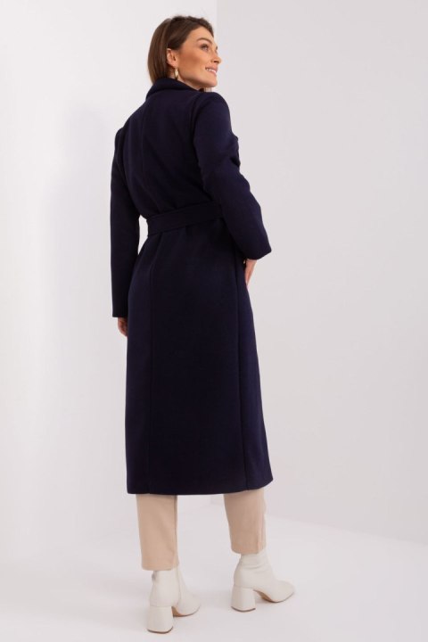 Płaszcz Damski Model TW-PL-BI-5312-1.31 Navy - Och Bella Płaszcz Damski Model TW-PL-BI-5312-1.31 Navy - Och Bella