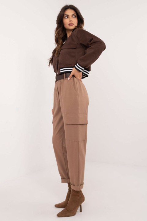 Spodnie Damskie Model TW-SP-BI-6-1313.47 Light Brown - Och Bella Spodnie Damskie Model TW-SP-BI-6-1313.47 Light Brown - Och Bella