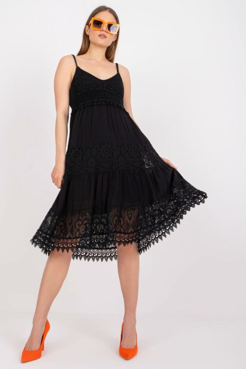 Sukienka Model TW-SK-BI-82345.19P Black - Och Bella Sukienka Model TW-SK-BI-82345.19P Black - Och Bella