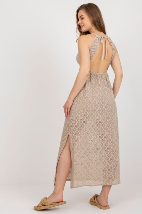 Sukienka Model TW-SK-BI-8676.22 Beige - Och Bella Sukienka Model TW-SK-BI-8676.22 Beige - Och Bella