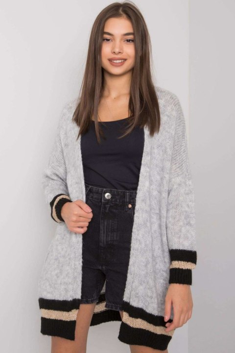 Sweter Kardigan Model TW-SW-BI-A21768.21 Grey - Och Bella Sweter Kardigan Model TW-SW-BI-A21768.21 Grey - Och Bella