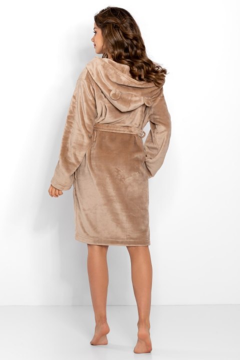 Szlafrok Damski Model Teddy Beige - Momenti Per Me Szlafrok Damski Model Teddy Beige - Momenti Per Me