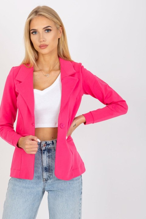 Żakiet Model TW-ZT-OB034.12 Fluo Pink - Och Bella Żakiet Model TW-ZT-OB034.12 Fluo Pink - Och Bella