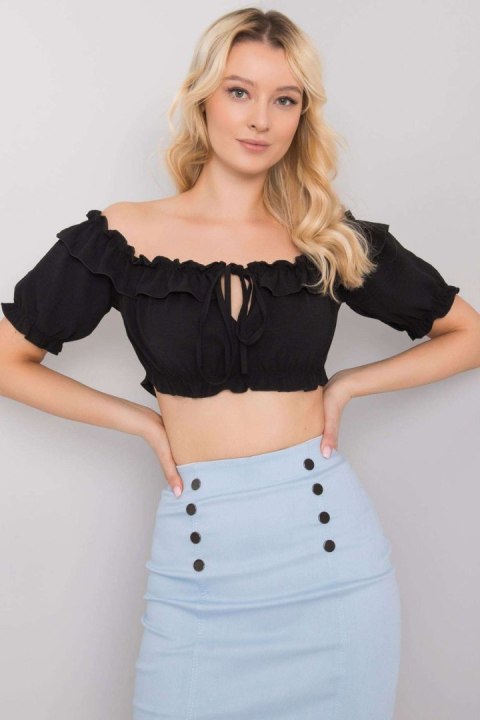 Bluzka Model TW-TP-BI-26718.46 Black - Och Bella Bluzka Model TW-TP-BI-26718.46 Black - Och Bella