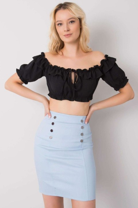 Bluzka Model TW-TP-BI-26718.46 Black - Och Bella Bluzka Model TW-TP-BI-26718.46 Black - Och Bella