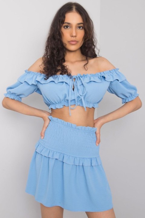 Bluzka model TW-TP-BI-26718.46 Blue - Och Bella Bluzka model TW-TP-BI-26718.46 Blue - Och Bella
