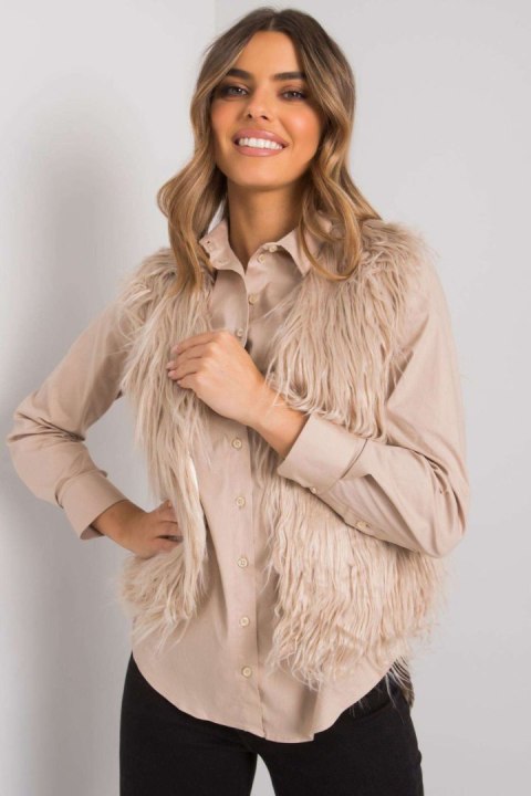 Kamizelka Damska Model TW-KZ-2115.32X Beige - Och Bella Kamizelka Damska Model TW-KZ-2115.32X Beige - Och Bella