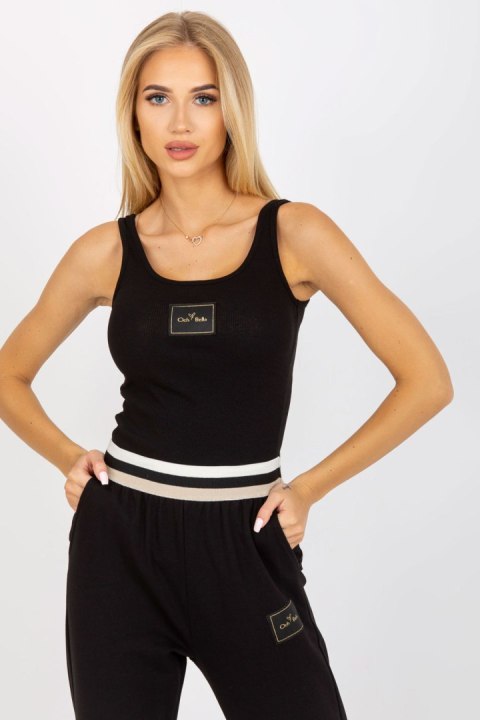 Koszulka Top Model TW-TP-OB027.39 Black - Och Bella Koszulka Top Model TW-TP-OB027.39 Black - Och Bella