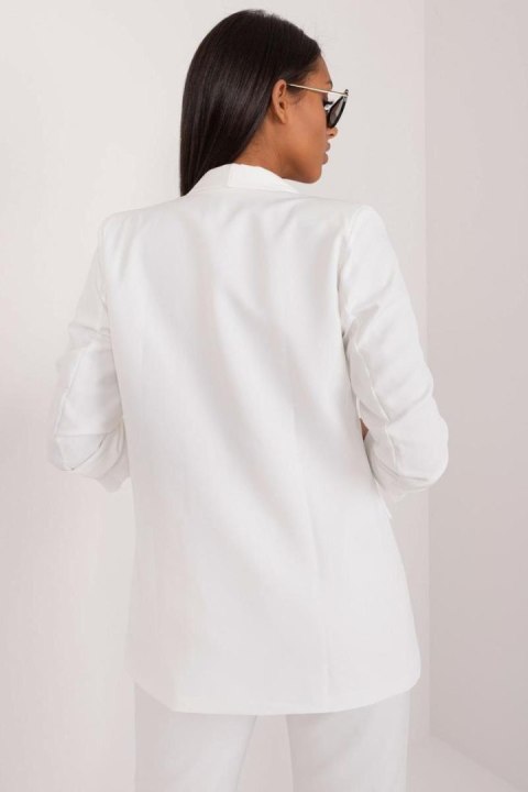 Marynarka Model TW-ZT-BI-24155a.01X White - Och Bella Marynarka Model TW-ZT-BI-24155a.01X White - Och Bella