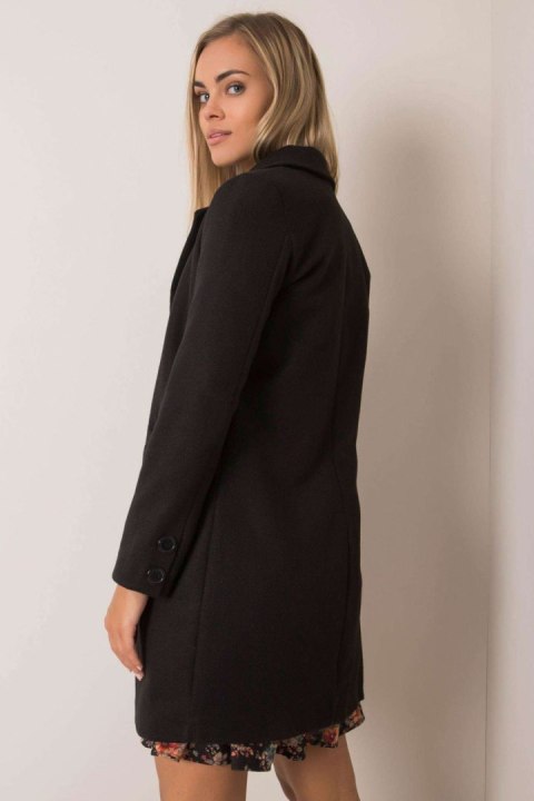 Płaszcz Damski Model TW-PL-BI-25533.18 Black - Och Bella Płaszcz Damski Model TW-PL-BI-25533.18 Black - Och Bella