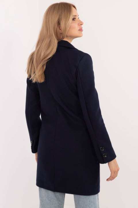 Płaszcz Damski Model TW-PL-BI-25533.18 Navy - Och Bella Płaszcz Damski Model TW-PL-BI-25533.18 Navy - Och Bella