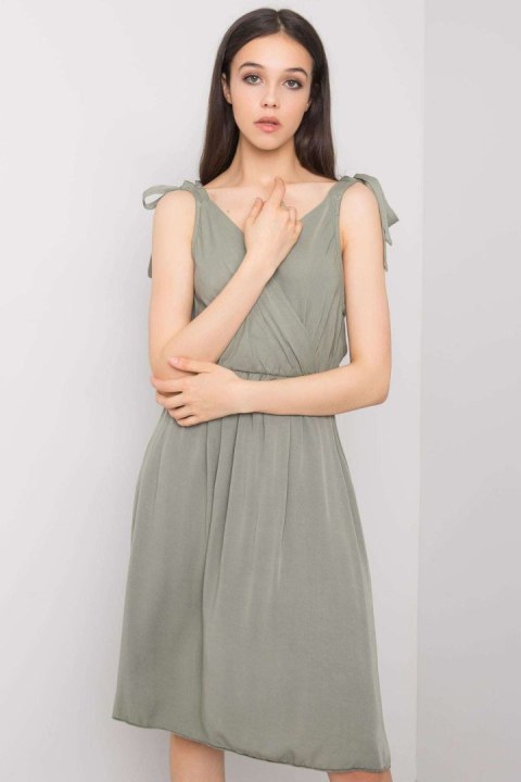 Sukienka Model TW-SK-BI-81843.99 Khaki - Och Bella Sukienka Model TW-SK-BI-81843.99 Khaki - Och Bella