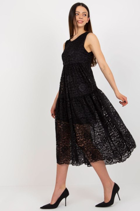 Sukienka Model TW-SK-BI-8246.37X Black - Och Bella Sukienka Model TW-SK-BI-8246.37X Black - Och Bella
