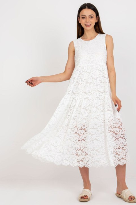 Sukienka Model TW-SK-BI-8246.37X White - Och Bella Sukienka Model TW-SK-BI-8246.37X White - Och Bella