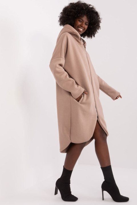 Bluza Damska Model RV-BL-4858-2.97P Dark Beige - Relevance Bluza Damska Model RV-BL-4858-2.97P Dark Beige - Relevance